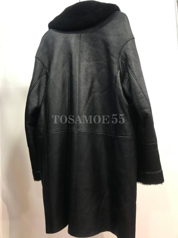 Дубленка из овчины черная удлиненная фото №2