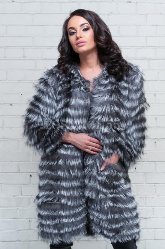 Меховая накидка из чернобурки фото №3